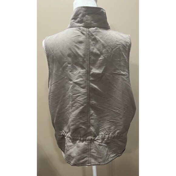 Old Navy Women Drawstring Waist Vest L Gorp Core, Utility, Lagenlook Military - Picture 2 of 8